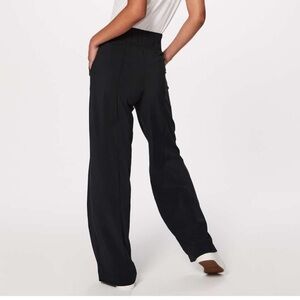 lululemon Black Wide-Leg High-Rise Yoga Sweatpants